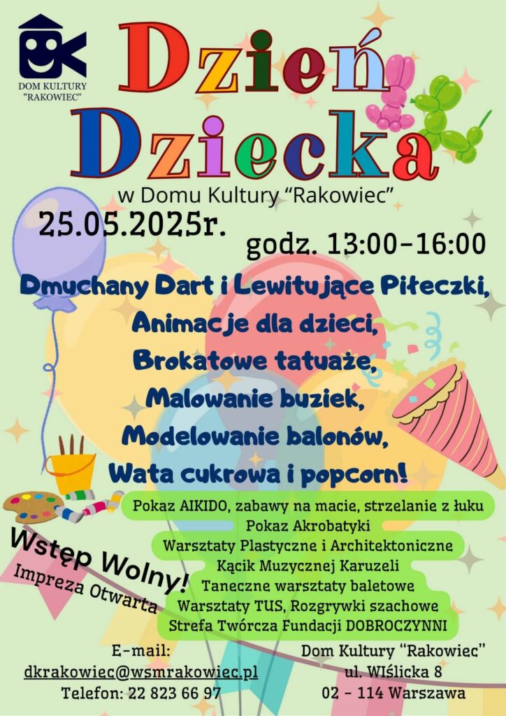 Dzień Dziecka w Domu Kultury Rakowiec