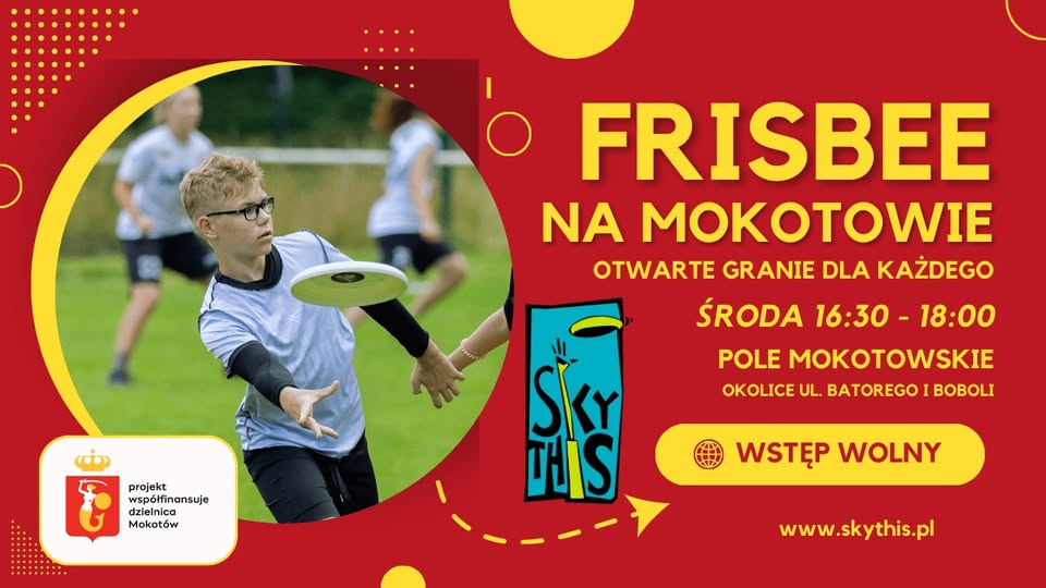 Bezpłatne zajęcia ultimate frisbee na Polu Mokotowskim