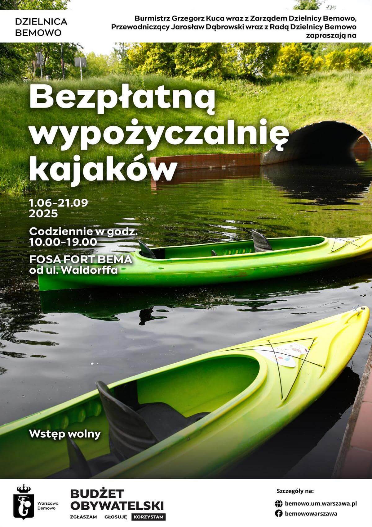 Kajakiem po Forcie Bema